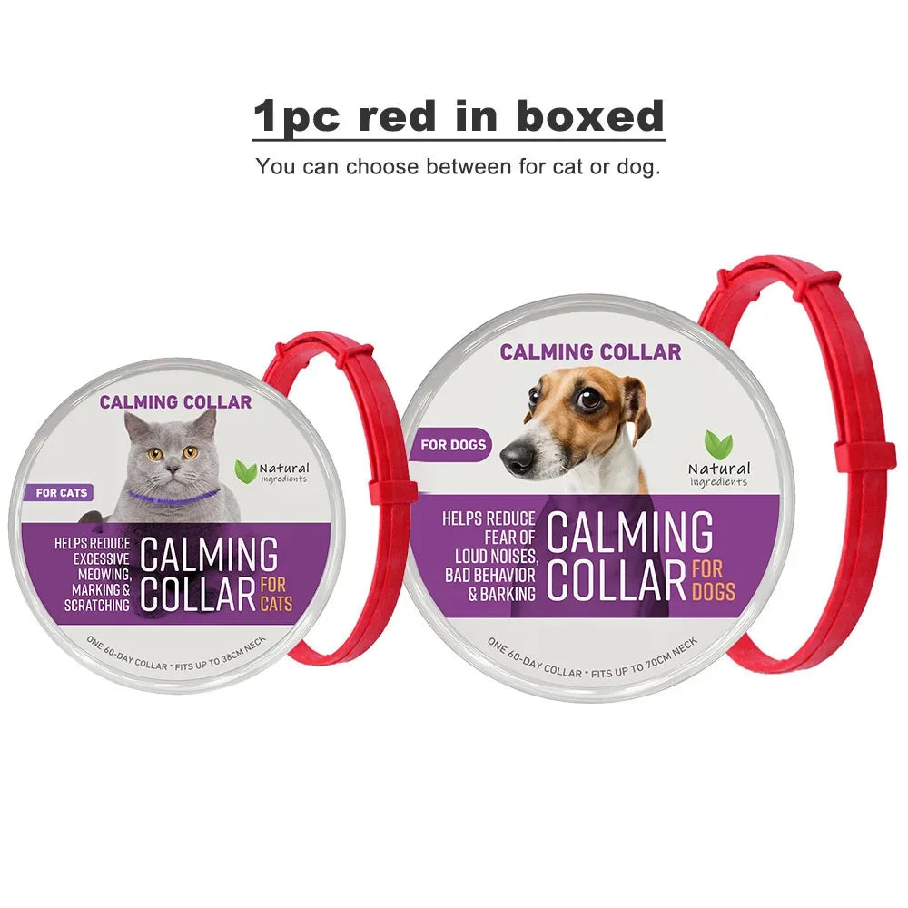 Waterproof Dog Calming Collar, 60-Day Adjustable Collar for All Sizes