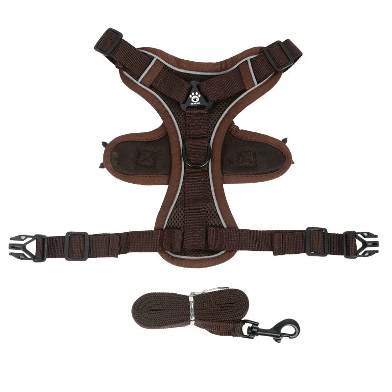 Reflective Dog Harness and Leash Set for Small Dogs