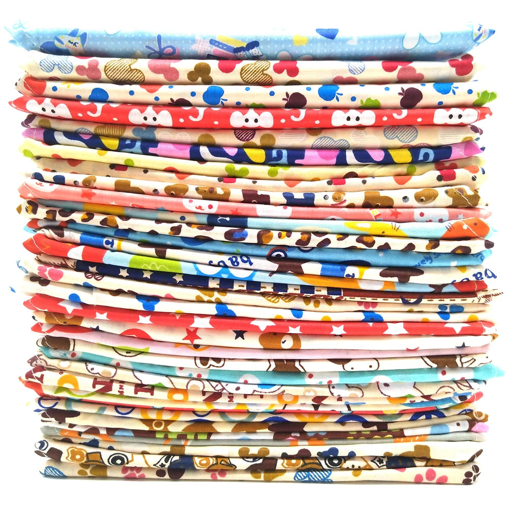 Cotton Dog Bandanas Set of 10 for Small to Large Dogs