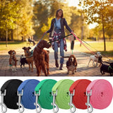Long Dog Training Leash in Nylon, 4 ft to 49 ft Lengths
