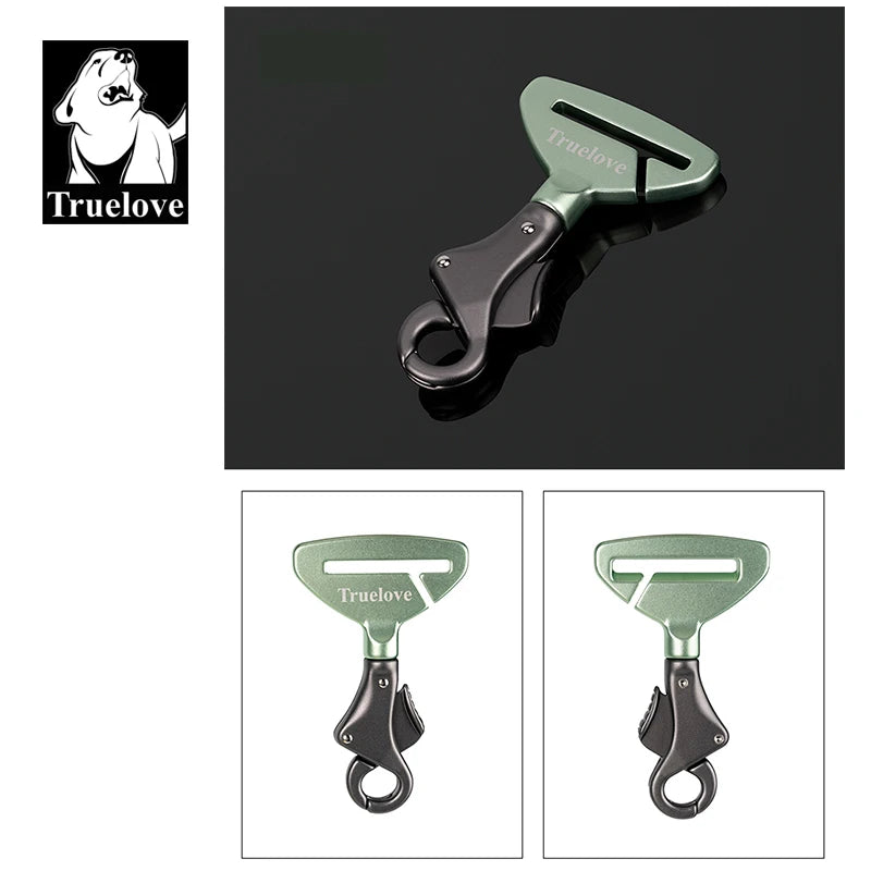 Aluminum Dog Seat Belt Clip for Collars and Harnesses
