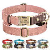 Custom Engraved Buckle Dog Collar with Name and Phone Number