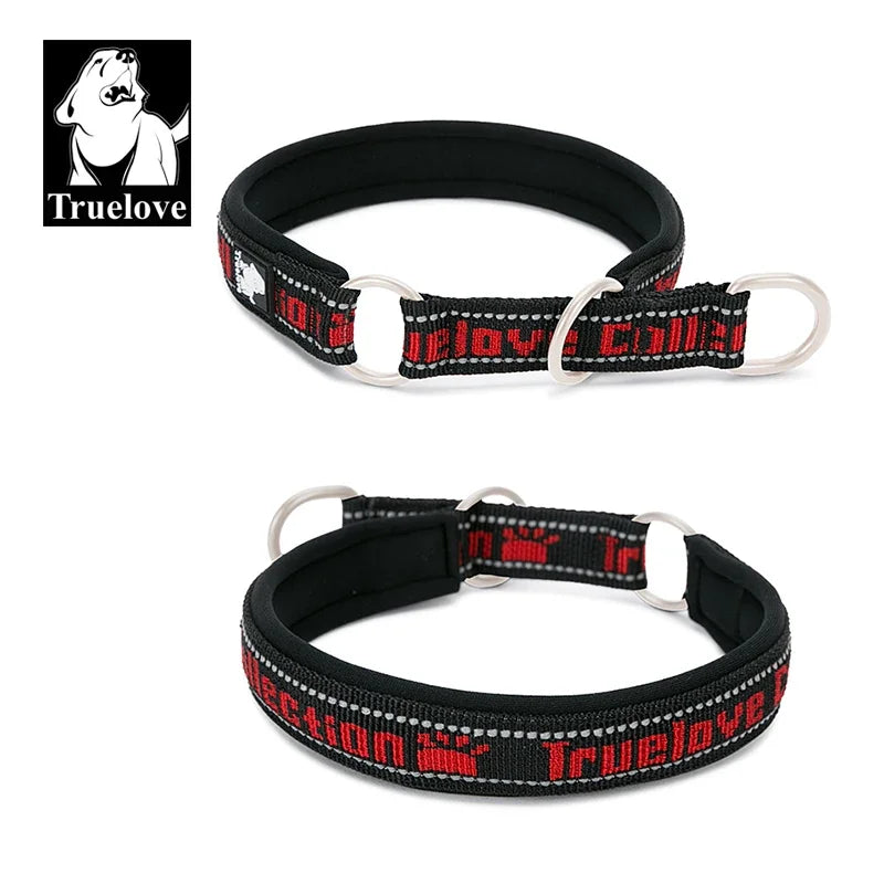 Reflective Martingale Collar for Dogs That Pull, Padded Nylon