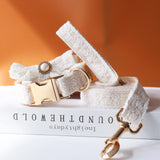 Lace Wedding Dog Collar with Bow and Personalized ID