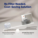 Cordless Pet Water Dispenser with Stainless Steel Bowl