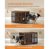38.6 Inch Dog Crate Furniture End Table for Dogs up to 70 lb