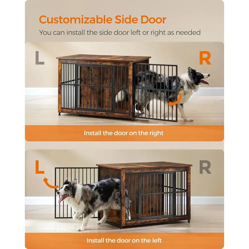 38.6 Inch Dog Crate Furniture End Table for Dogs up to 70 lb