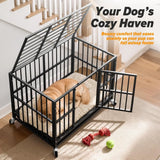 48 Inch Heavy Duty Escape Proof Dog Crate for Large Dogs
