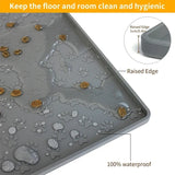 Silicone Dog Food Mat with Raised Edge, Waterproof