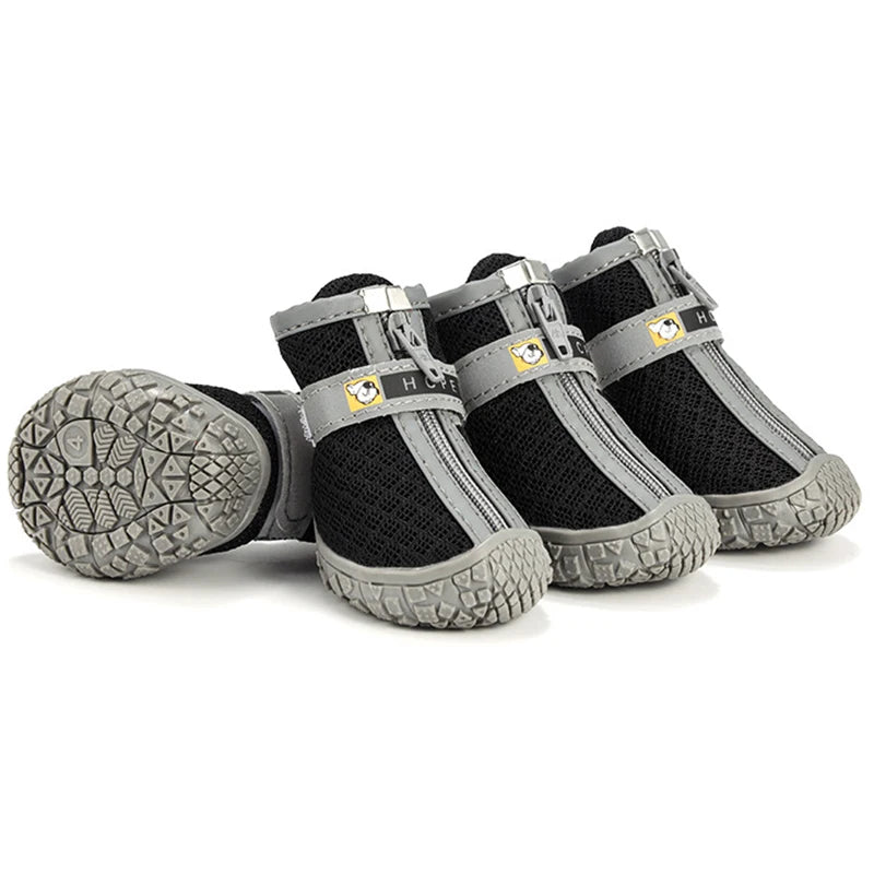 Non-Slip Dog Shoes for Small Dogs with Warm Plush Lining