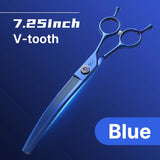 Curved Dog Grooming Thinning Shears, 7.25 Inch Japanese 440C