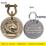 Personalized Engraved Dog ID Tag with Name, Phone and Address
