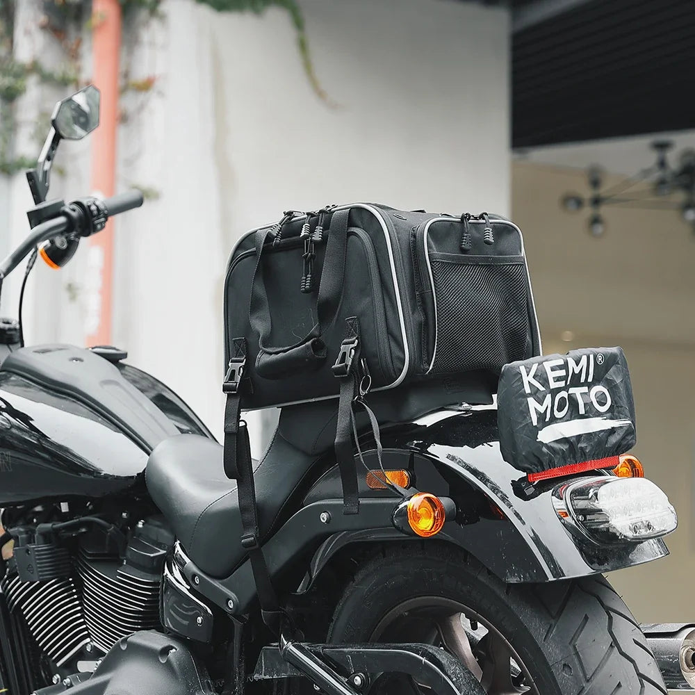 Motorcycle Dog Carrier Bag with Expandable Sides for Pets up to 20 lb