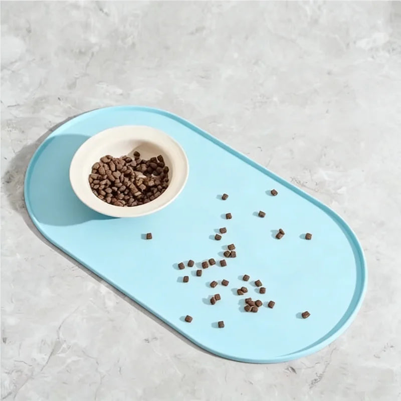 Non=Slip Silicone Dog Feeding Mat, Waterproof and Wipe-Clean