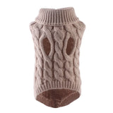 Knitted Dog Sweater for Small Dogs, Warm Pullover for Winter