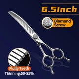 Curved Chunkers and Thinners for Dog Grooming, 7 or 7.5 Inch
