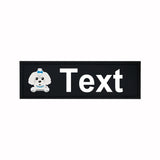 Custom Dog Harness Patches with Name and Phone Number, Set of 2
