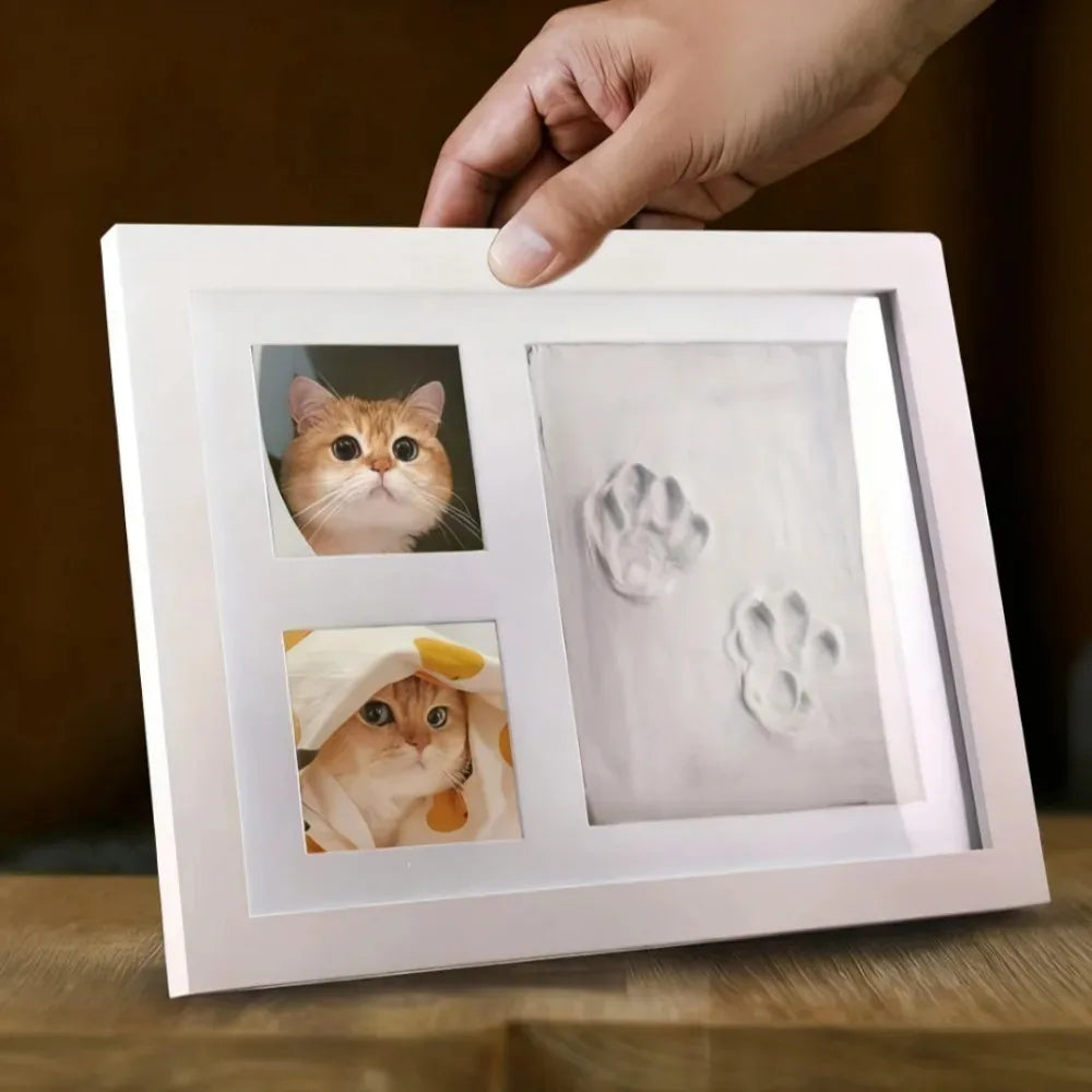 Dog Paw Print Keepsake Kit with Clay and Photo Frame
