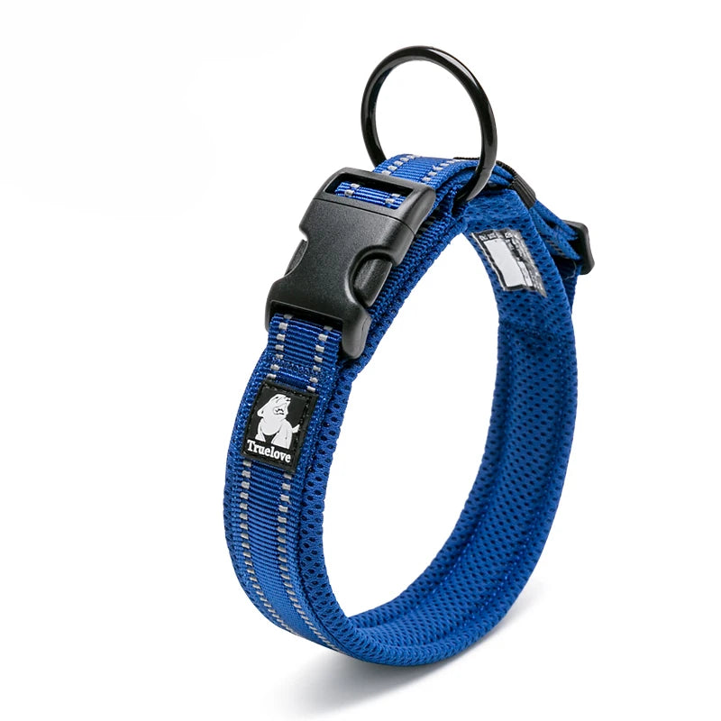Soft Padded Dog Collar with Mesh Lining for Small to Large Dogs