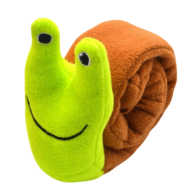 Snuffle Snake Dog Puzzle Toy with Treat Pockets and Squeaker