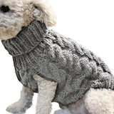 Knitted Dog Sweater for Small Dogs, Warm Pullover for Winter