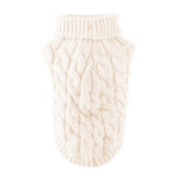 Classic Knit Dog Sweater for Small Dogs in 5 Solid Colors