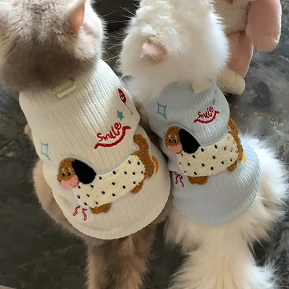 Breathable Small Dog Vest, Soft Sleeveless Puppy Shirt