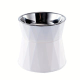 Stainless Steel Raised Dog Bowl with Anti-Slip Anti-Tip Design