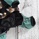 Waterproof Dog Raincoat Overalls with French Bulldog Print
