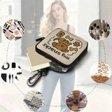 Dog Treat Pouch with Carabiner Clip, Compact Zipper Bag