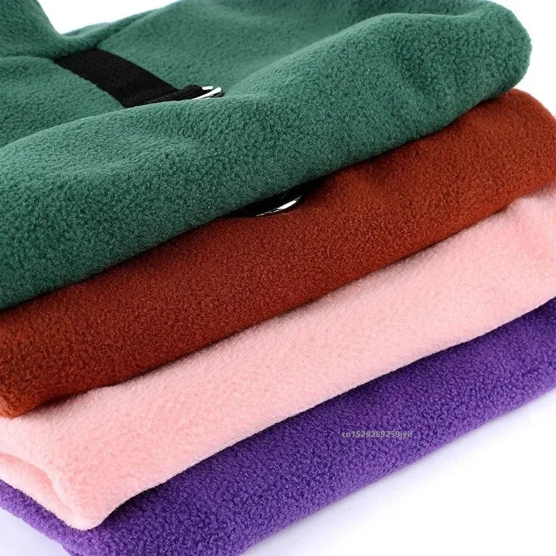 Fleece Dog Sweater for Small Dogs, Warm Winter Pet Coat