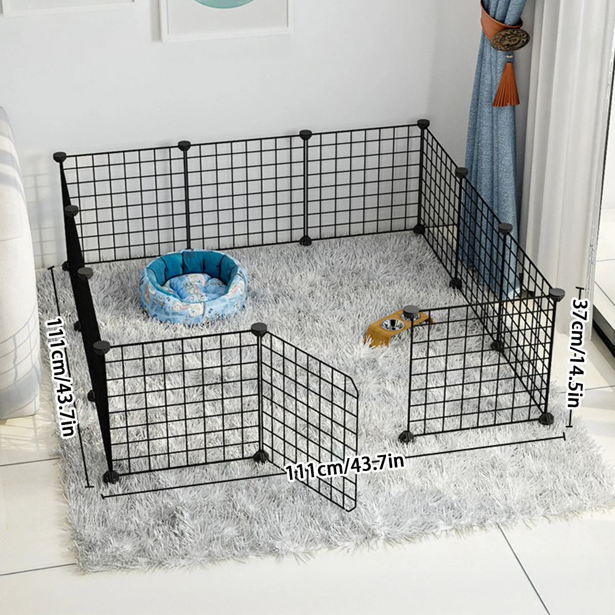 DIY Wire Mesh Dog Fence Panels, Modular Pet Barrier
