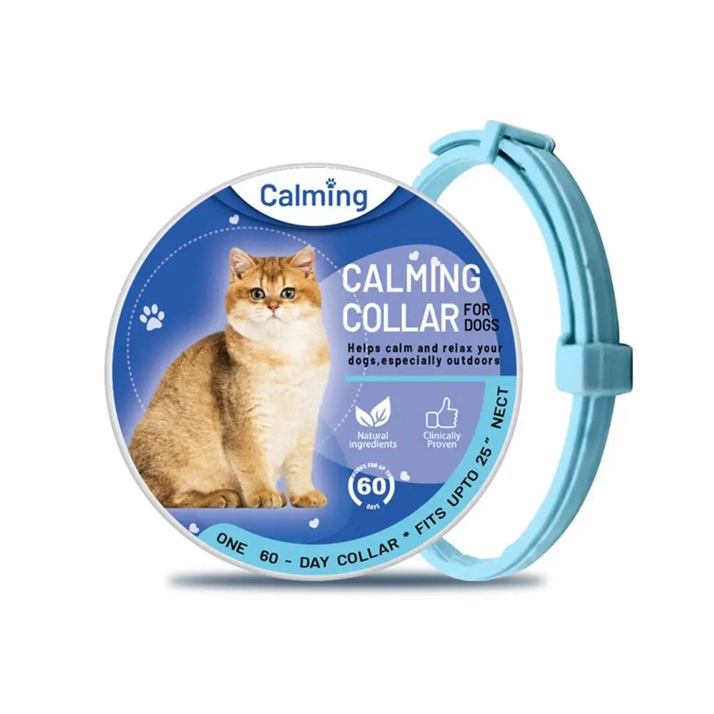 Calming Collar for Dogs and Cats, Adjustable Cut to Fit Design