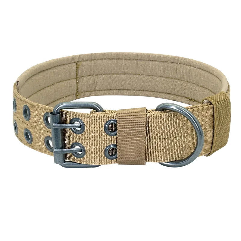 Tactical Dog Collar and Leash Set for Strong Medium Large Dogs