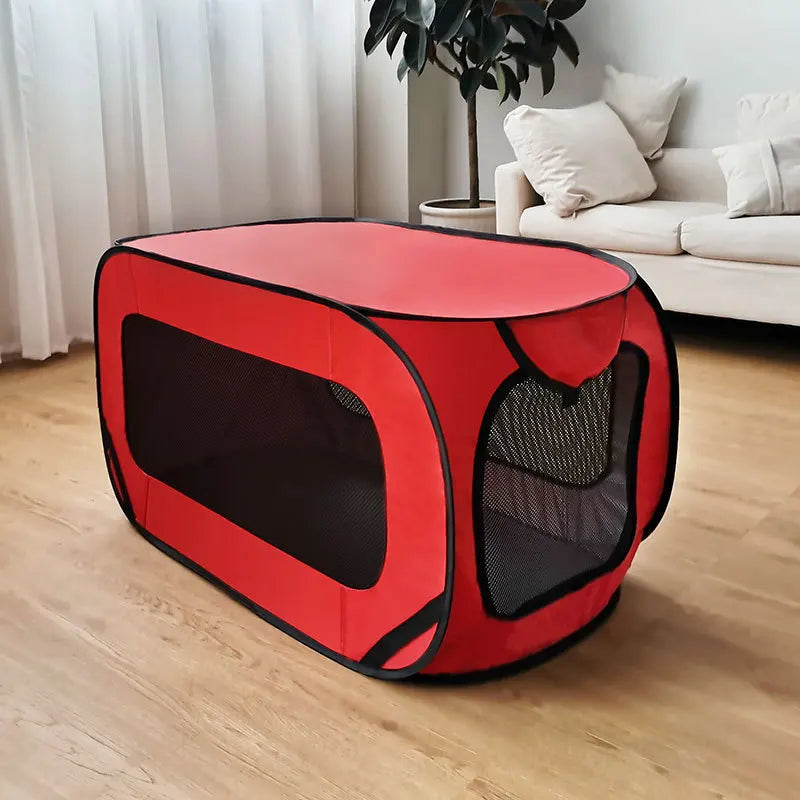 Pop Up Pet Tent Crate for Cars, Home & Outdoor Use