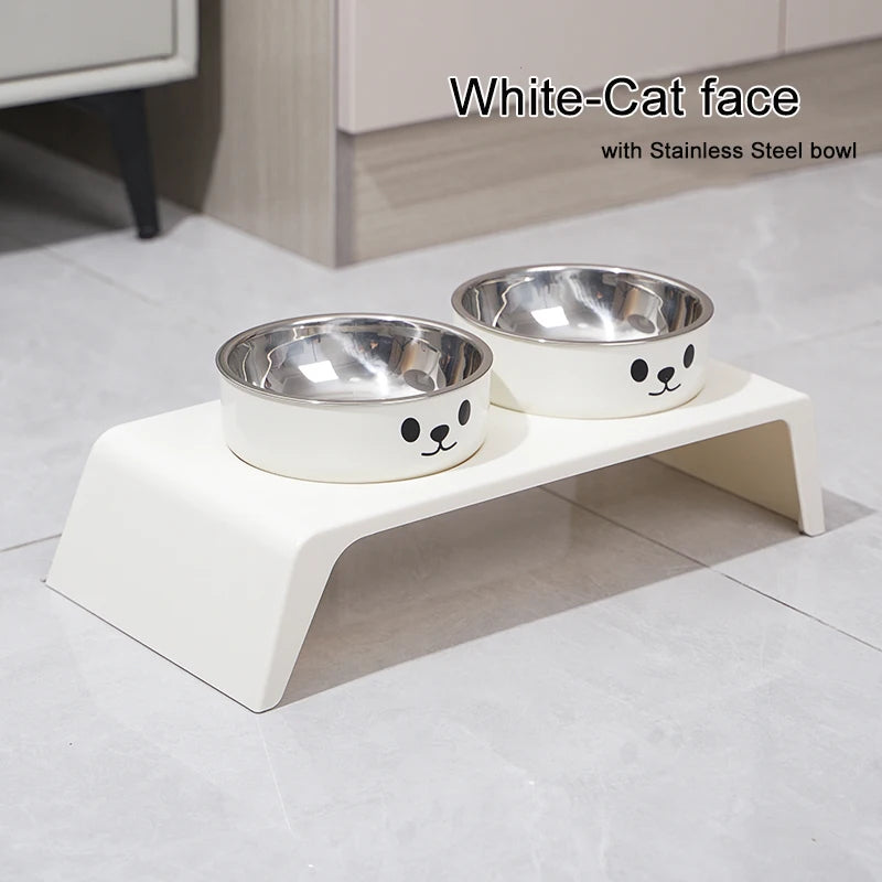 Raised Dog Feeder – 2 Stainless Steel Bowls
