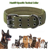 Tactical Dog Collar and Leash Set for Strong Medium Large Dogs