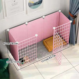 Modular Small Dog Cage with Clear Panels and Top Cover