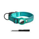 Reflective AirTag Dog Collar with Padded Neoprene Lining, S to XL