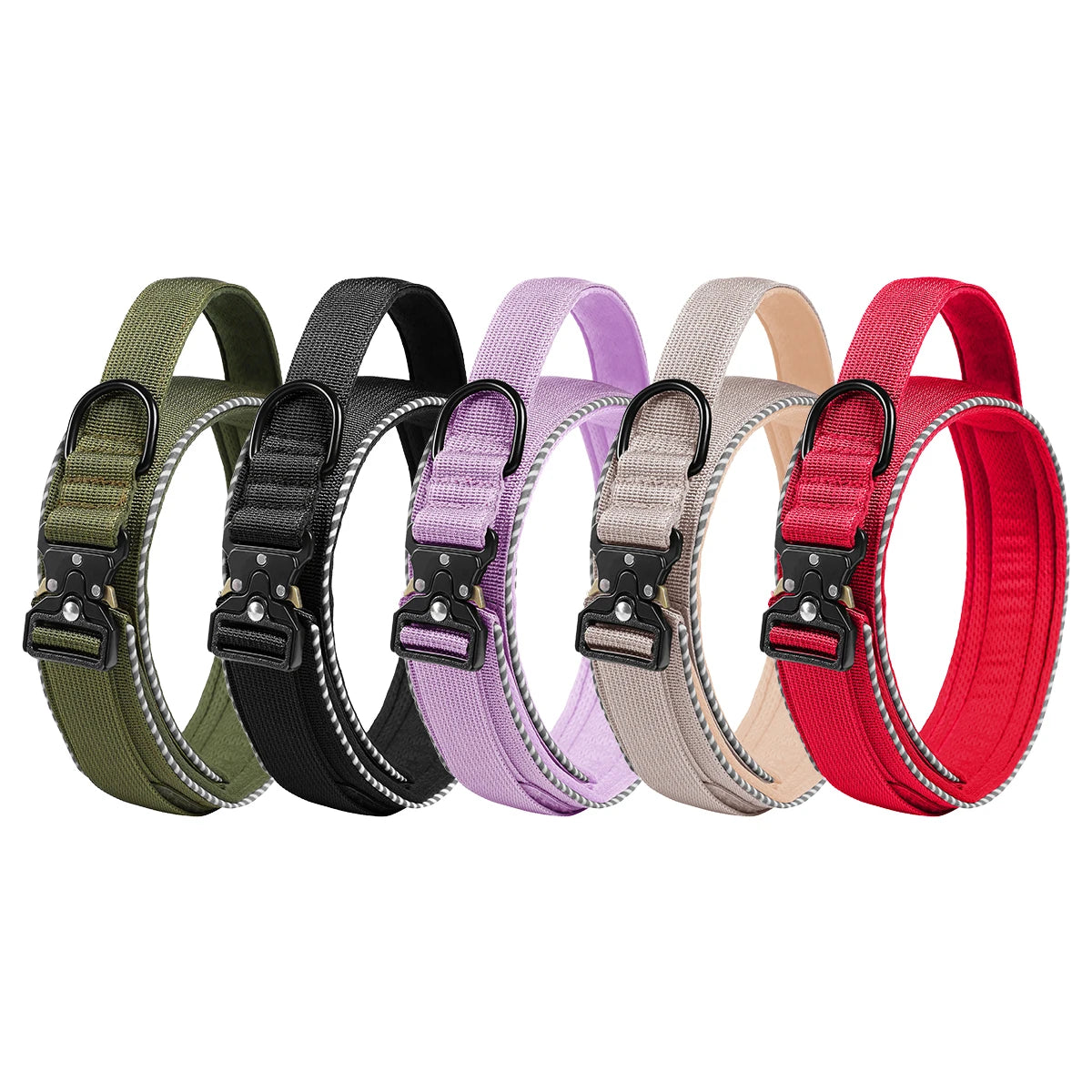 Tactical Dog Collar with Control Handle, Adjustable Nylon