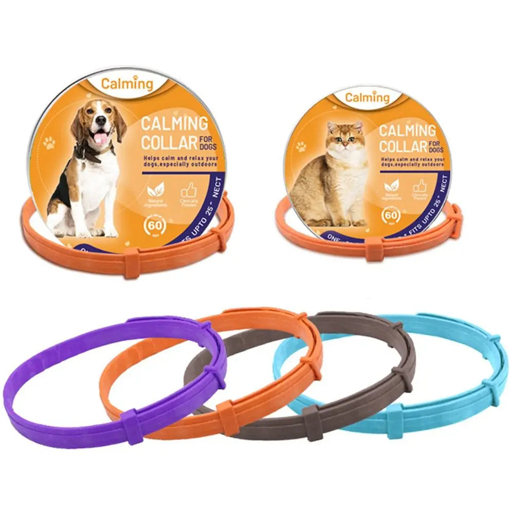 Calming Collar for Dogs and Cats, Adjustable Cut to Fit Design