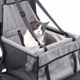 Dog Car Seat and Seat Cover, Booster Basket or Back Seat Hammock