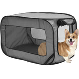Pop Up Dog Travel Crate, Foldable with Storage Bag