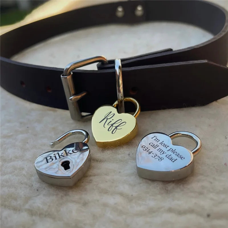 Personalized Dog ID Tag, Double-Sided Engraved Stainless Steel