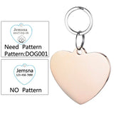 Engraved Dog ID Tag, Two-Sided Stainless Steel Name Tag