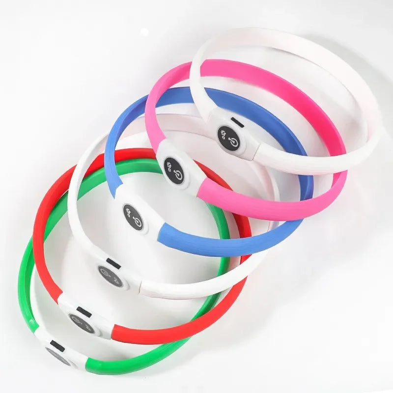 Rechargeable LED Dog Collar, Cut to Fit Small to Large Dogs