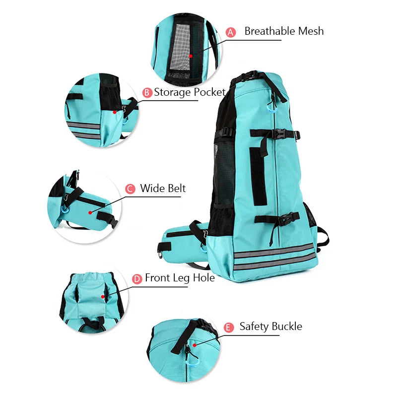 Cycling and Motorcycle Dog Backpack for Corgis, Pugs and Frenchies
