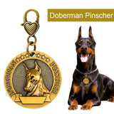 Engraved Copper Finish Dog Tag for Large Dogs, Personalized