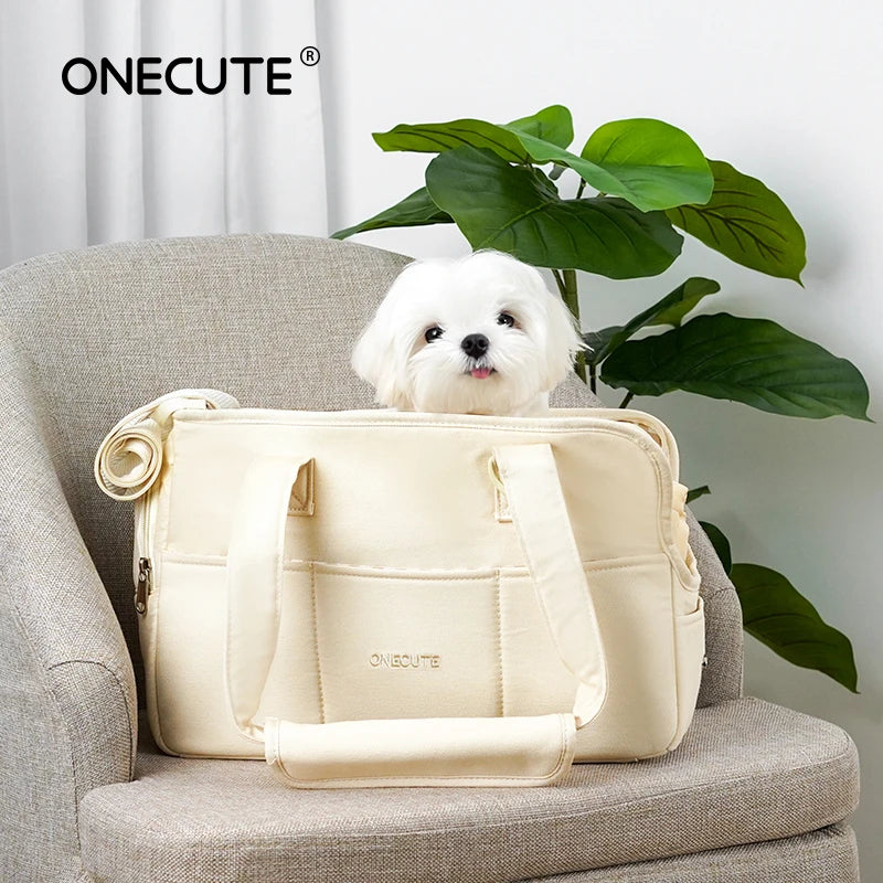 Cotton Dog Carrier Tote Bag for Small Dogs and Cats