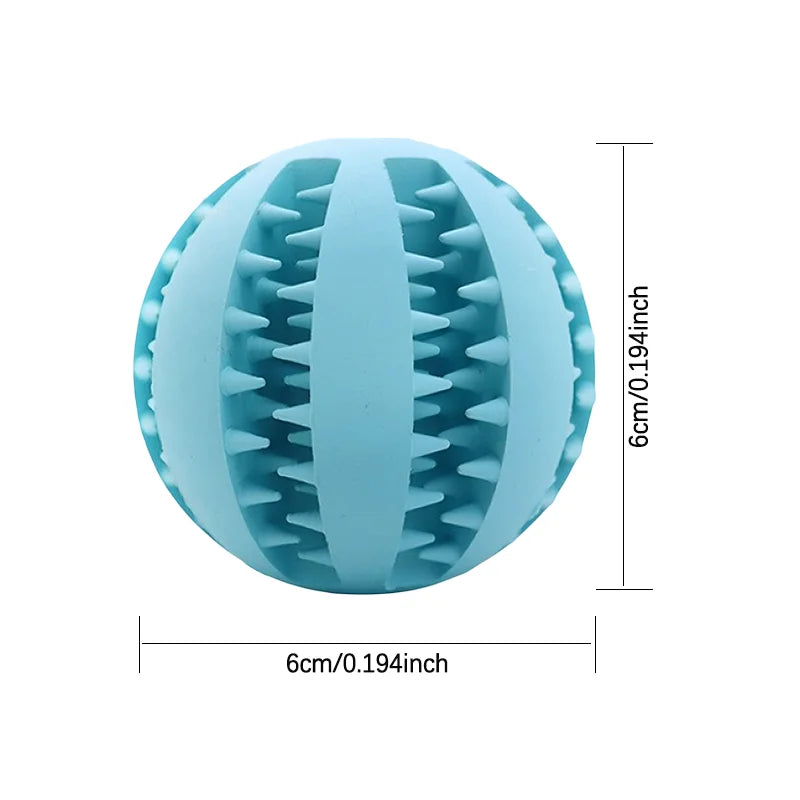 Treat Dispensing Rubber Ball for Small Dogs and Puppies, 2.4 in